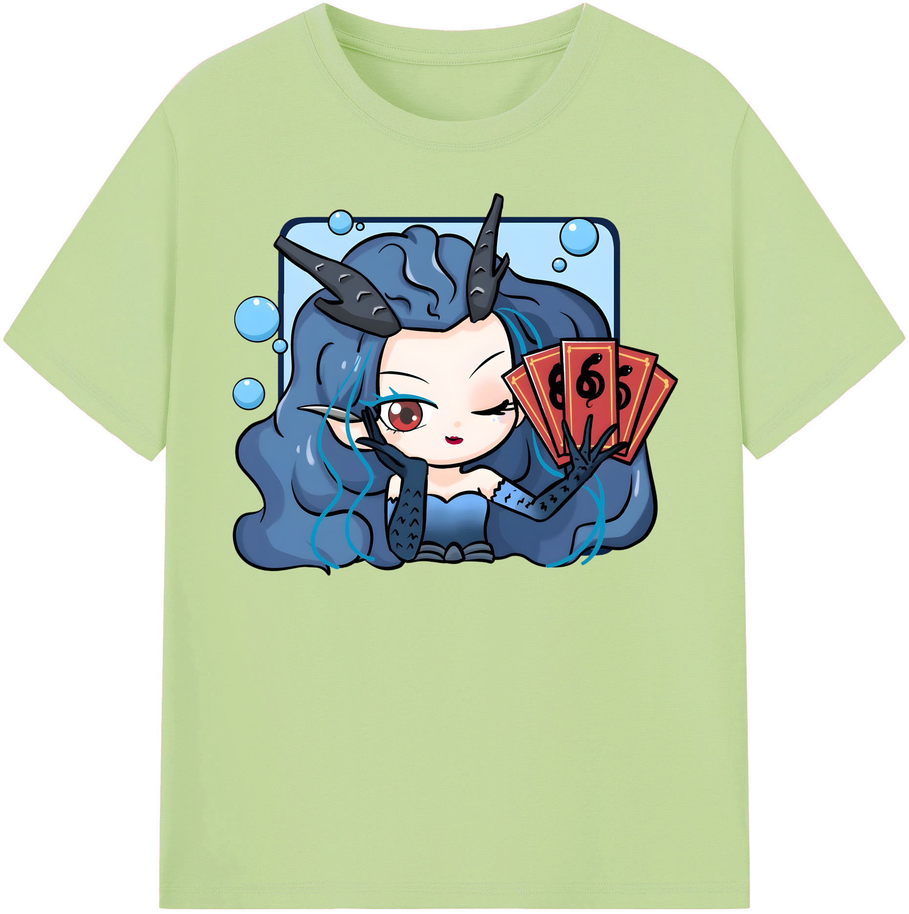 （画像用） Ne Zha 2 ナタ 魔童の大暴れ 綿100％半袖Tシャツ（フロントプリント）